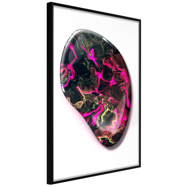 Poster - Lucky Stone  - zwart