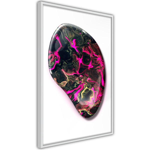 Poster - Lucky Stone  - wit