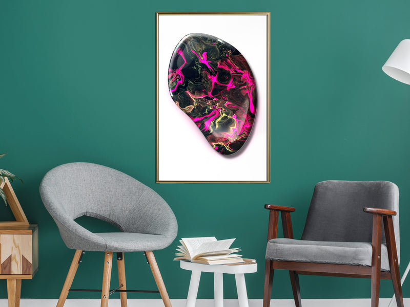 Poster - Lucky Stone  - goud