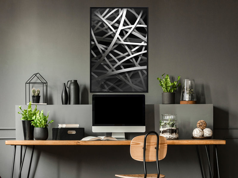 Poster - Tangle  - zwart
