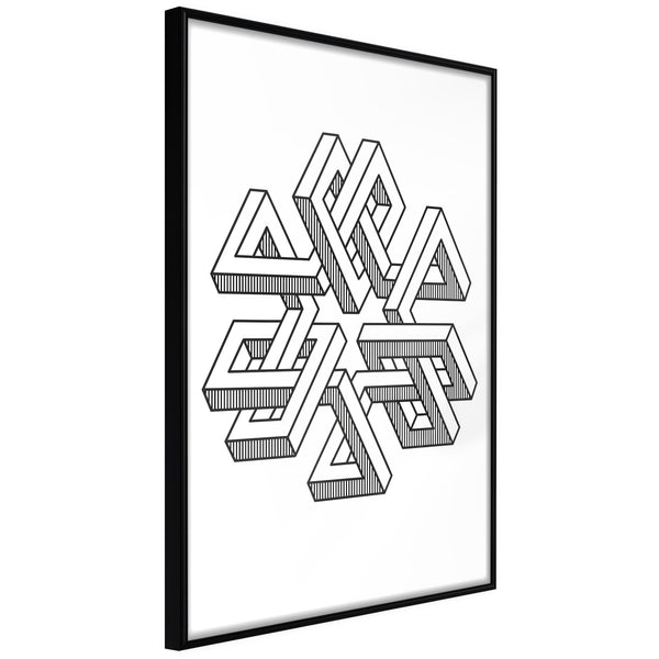 Poster - Impossible Object  - zwart
