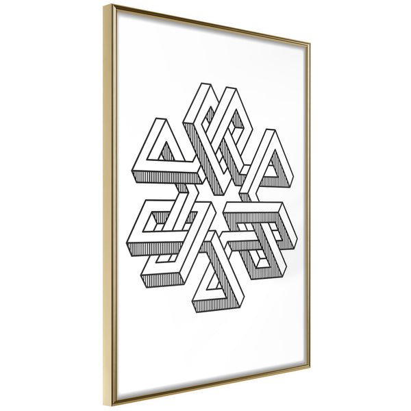 Poster - Impossible Object  - goud