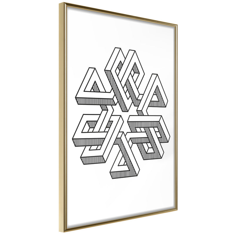 Poster - Impossible Object  - goud