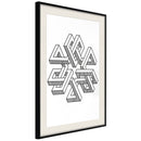 Poster - Impossible Object  - zwart passepartout