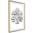 Poster - Impossible Object  - goud passepartout