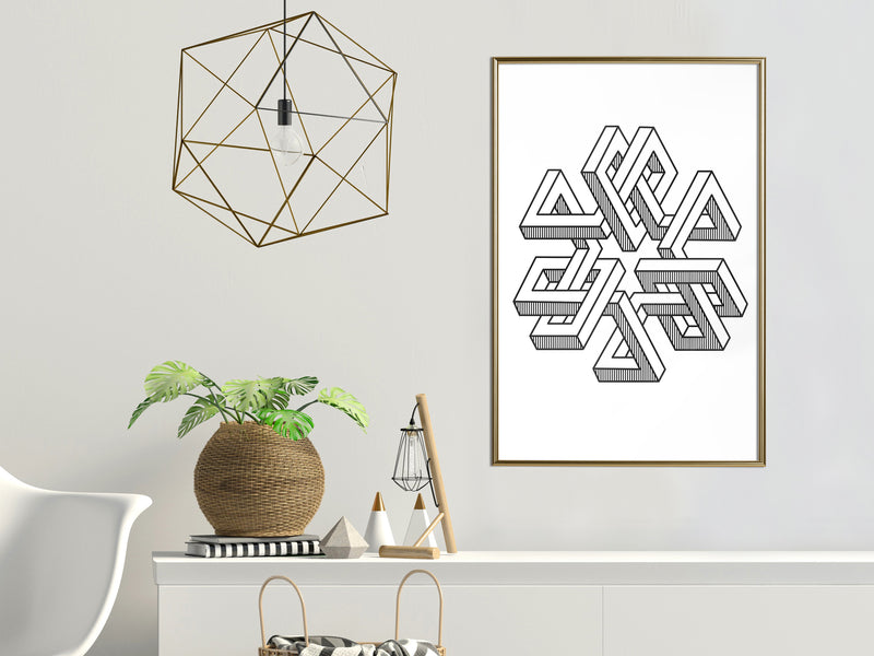 Poster - Impossible Object  - goud