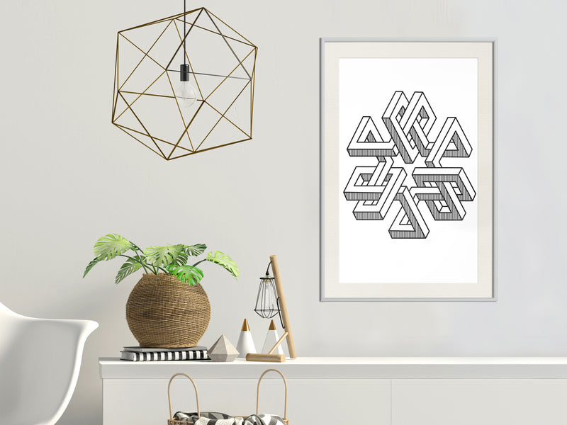 Poster - Impossible Object  - wit passepartout