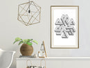 Poster - Impossible Object  - goud passepartout