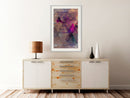 Poster - Pink Patchwork I  - wit passepartout