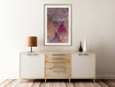 Poster - Pink Patchwork II  - goud passepartout