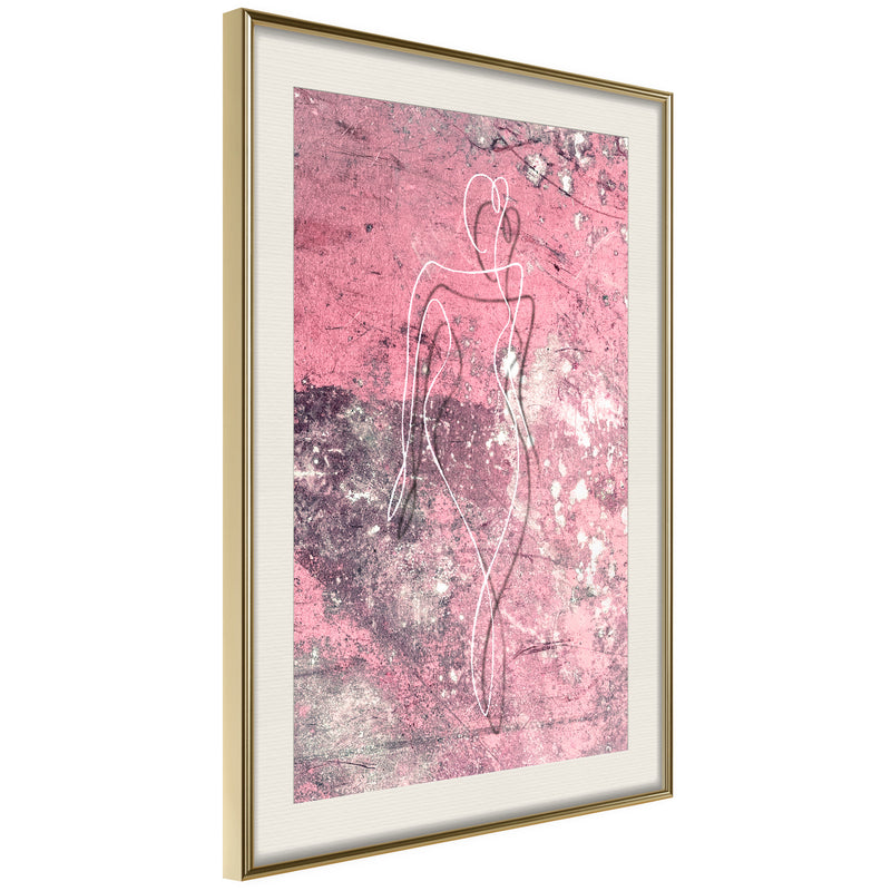 Poster - Essence of Femininity  - goud passepartout
