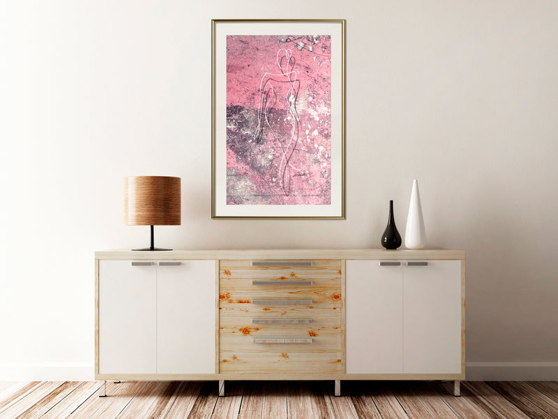 Poster - Essence of Femininity  - goud passepartout