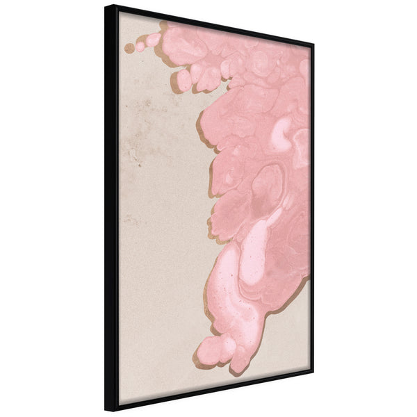 Poster - Pink River  - zwart