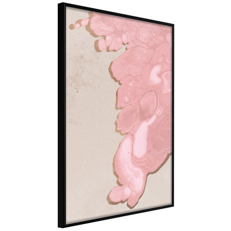 Poster - Pink River  - zwart