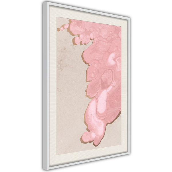 Poster - Pink River  - wit passepartout