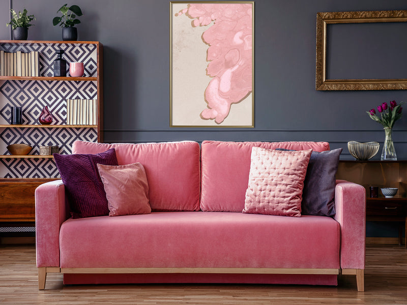 Poster - Pink River  - goud