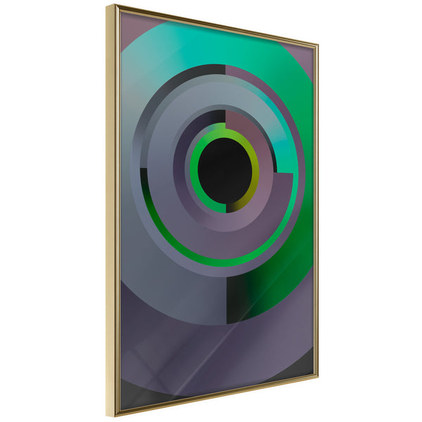 Poster - Green Record  - goud