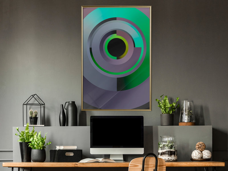 Poster - Green Record  - goud