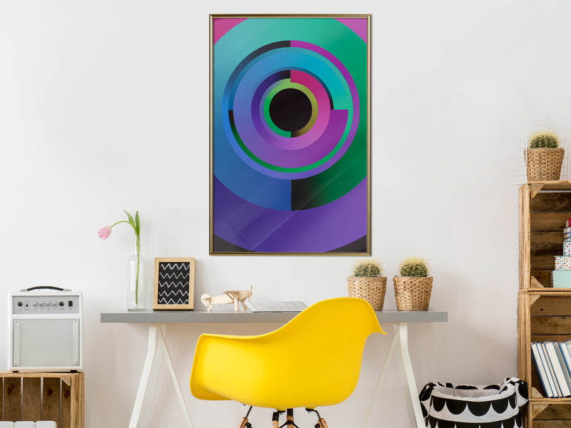 Poster - United in Colours  - goud