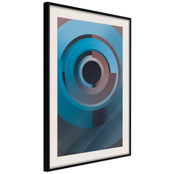 Poster - Original Spyhole  - zwart passepartout