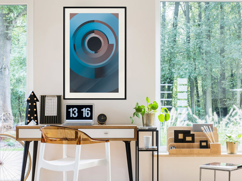 Poster - Original Spyhole  - zwart passepartout