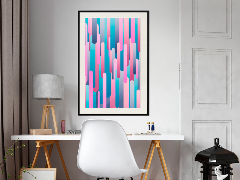 Poster - Abstract Skyscrapers  - zwart passepartout