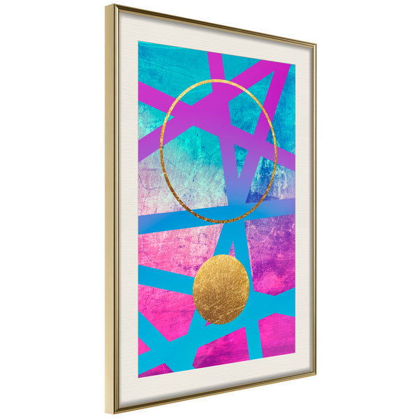 Poster - Points of Intersections  - goud passepartout