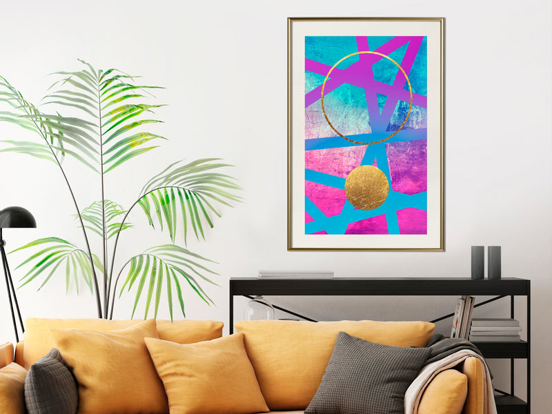 Poster - Points of Intersections  - goud passepartout
