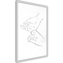 Poster - Joined Hands (White)  - wit