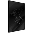 Poster - Joined Hands (Black)  - zwart