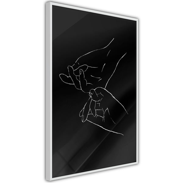 Poster - Joined Hands (Black)  - wit