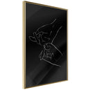 Poster - Joined Hands (Black)  - goud