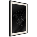 Poster - Joined Hands (Black)  - zwart passepartout