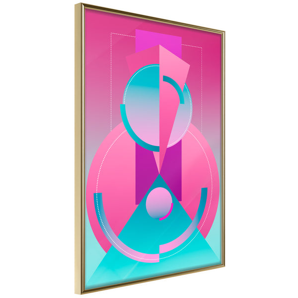 Poster - Constructivist Train  - goud