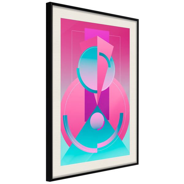 Poster - Constructivist Train  - zwart passepartout