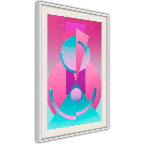 Poster - Constructivist Train  - wit passepartout