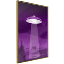 Poster - Flying Saucer  - goud