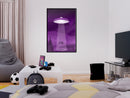 Poster - Flying Saucer  - zwart
