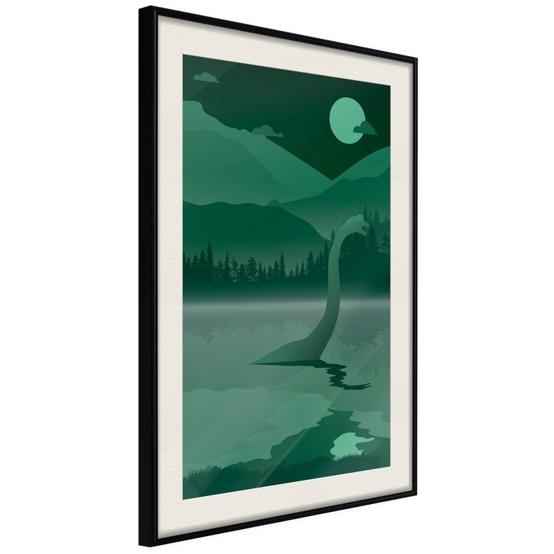 Poster - Loch Ness [Poster]  - zwart passepartout