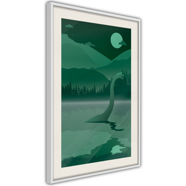 Poster - Loch Ness [Poster]  - wit passepartout