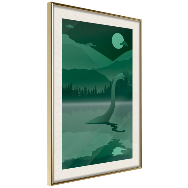 Poster - Loch Ness [Poster]  - goud passepartout