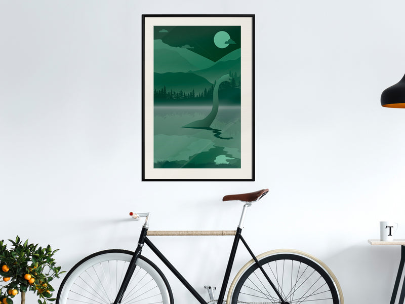 Poster - Loch Ness [Poster]  - zwart passepartout