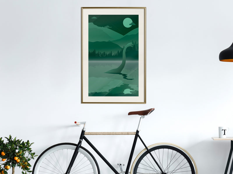 Poster - Loch Ness [Poster]  - goud passepartout