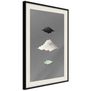 Poster - Cloud Family  - zwart passepartout