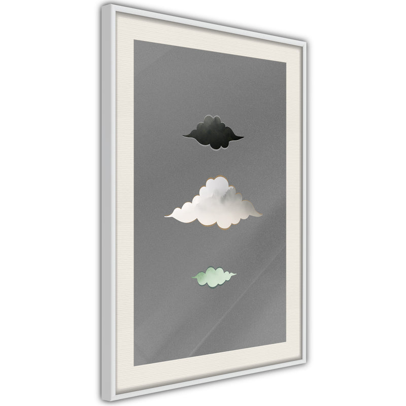 Poster - Cloud Family  - wit passepartout