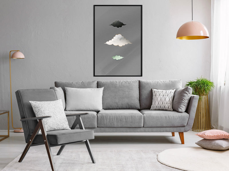 Poster - Cloud Family  - zwart