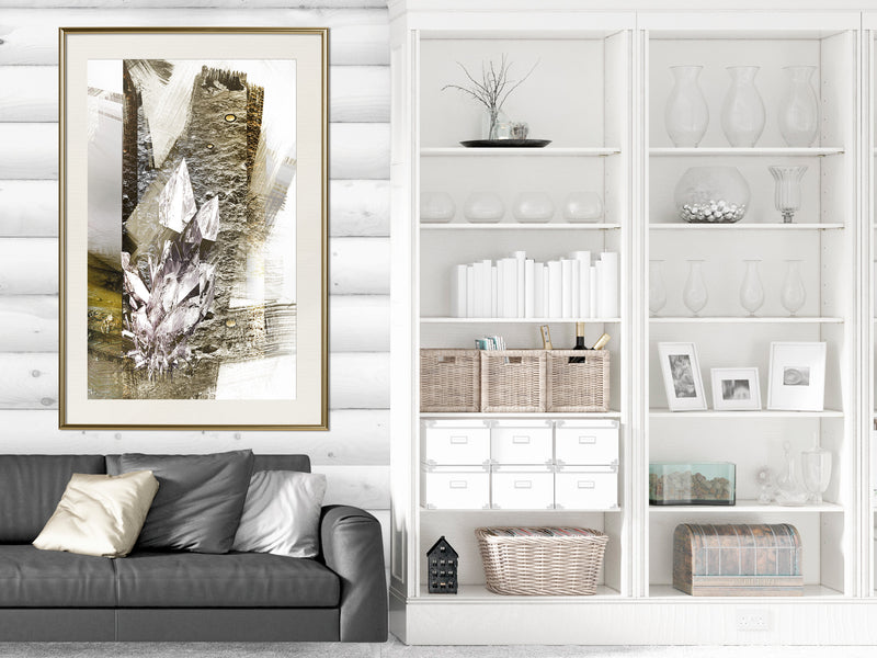 Poster - Treasures of the Earth  - goud passepartout
