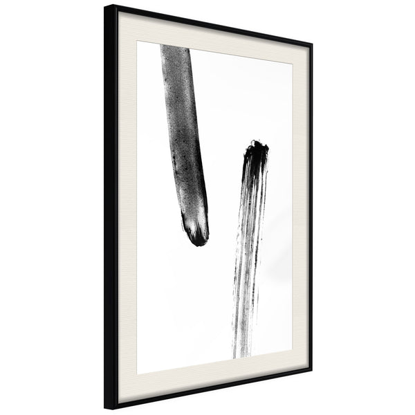 Poster - Braking Distance  - zwart passepartout