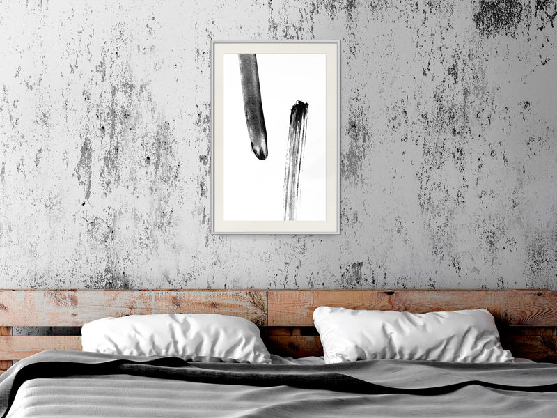 Poster - Braking Distance  - wit passepartout