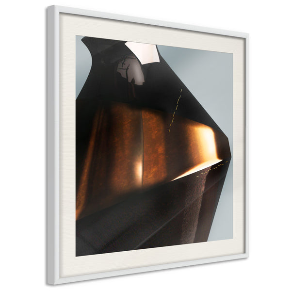 Poster - Nothingness  - wit passepartout